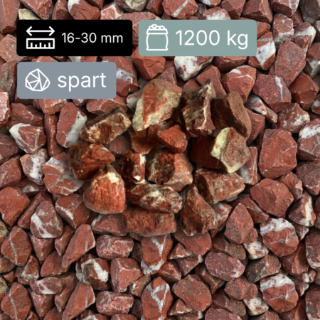 Nova Studio - Piatră Decorativa sparta Marmura Rosu 16-30 mm - Big Bag 1200 kg