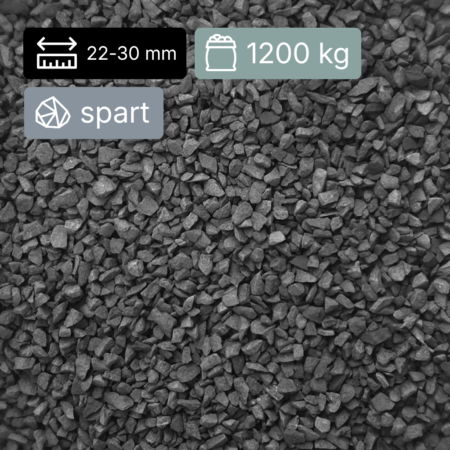 Nova Studio - Piatra decorativa sparta Nero Ebano 22-30 mm - 1200kg