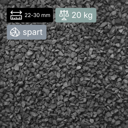Nova Studio - Piatra decorativa sparta Nero Ebano 22-30 mm - 20kg