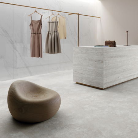 Nova Studio - Gresie Portelanata - Mirage - Elysian - Travertino Misty Cross - 600x1200x9 mm - Setting
