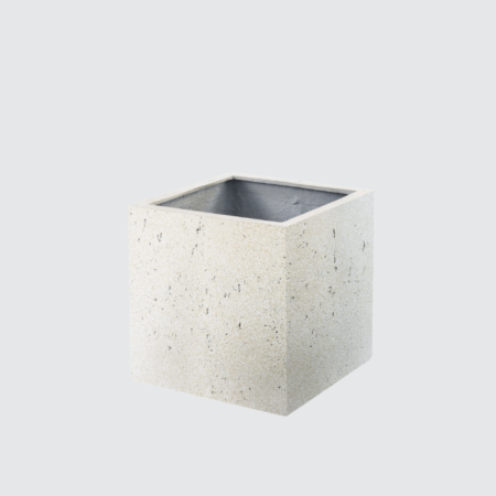 Nova Studio - Vas de plante Grigio Cube 80x80x80 cm – Alb Natural