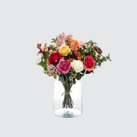 Nova Studio - Buchet de flori artificial Flame Roses - 50 cm