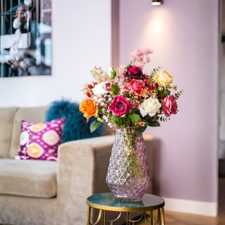 Nova Studio - Buchet de flori artificial Flame Roses - 50 cm