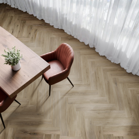 Nova Studio - Parchet SPC The Floor Herringbone 6 mm Tuscon OAK HB