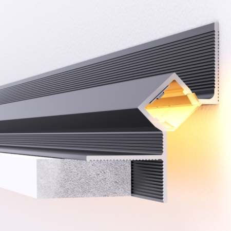 Nova Studio - Profil de aluminiu Shadow Gap pentru tavan - Negru