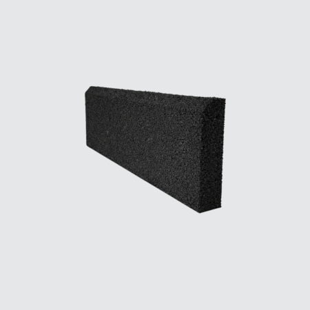 Nova Studio - Bordura din cauciuc - Negru - 500x160x40 mm