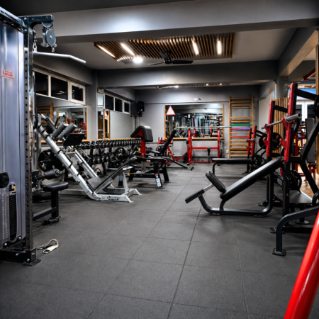 Nova Studio - Dale din cauciuc tip fitness - Negru - 1000x1000x15 mm