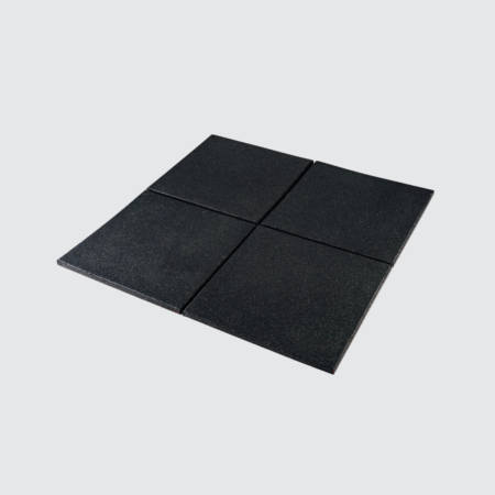 Nova Studio - Dale din cauciuc tip fitness - Negru - 500x500 mm